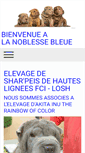 Mobile Screenshot of la-noblesse-bleue.com