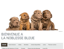Tablet Screenshot of la-noblesse-bleue.com